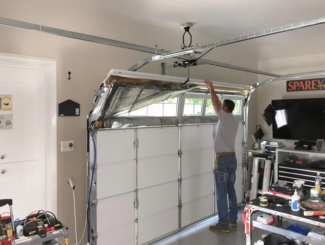 Garage door section replacement by Milford city  Garage Door Repair in Milford city 